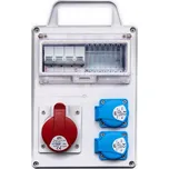 Zásuvková skříň ETI EDS8D 2/1 32 B IP44 2x230V 1x32A/5p 001105879