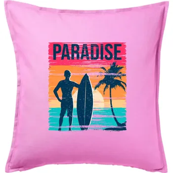 Polštář Paradise - barevný čtverec - Polštář 50x50 - 50x50 - Pouze potah ( Růžová )