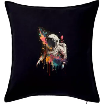 Polštář Kosmonaut color - Polštář 50x50 - 50x50 - Pouze potah ( Černá )