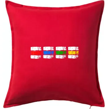 Polštář Turistické značky všechny - Polštář 50x50 - 50x50 - Pouze potah ( Červená )