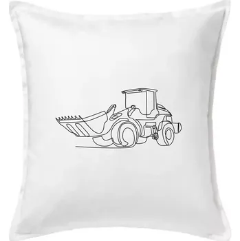 Polštář Nakladač jedním tahem - Polštář 50x50 - 50x50 - Pouze potah ( Bílá )