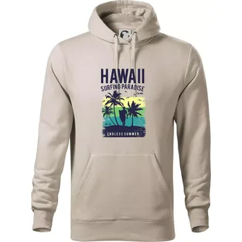 Pánská mikina Hawaii - Mikina pánská Cape s kapucí - 5XL ( Ledově šedá )