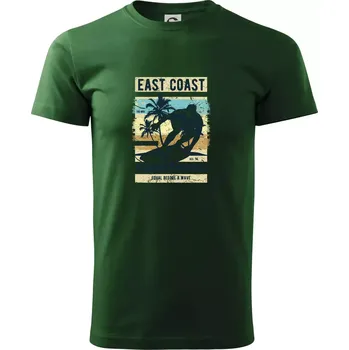 Pánské tričko East Coast - Triko extra velké (5-8XL) - 7XL ( Lahvově zelená )