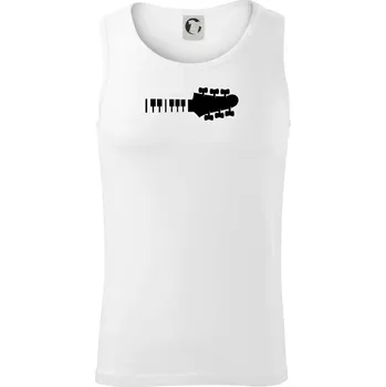 Pánské termoprádlo Klávesy a kytara - Tílko pánské Core - S ( Bílá )