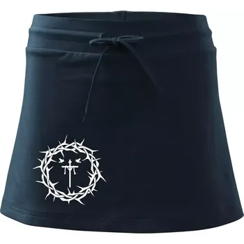 Dámská sukně Jesus zmrtvýchvstání - Sportovní sukně - two in one - XL ( Námořní modrá (velmi tmavá - téměř černá) )
