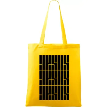 Jesus nápis - Taška bavlněná - 42 x 38 cm ( Žlutá )