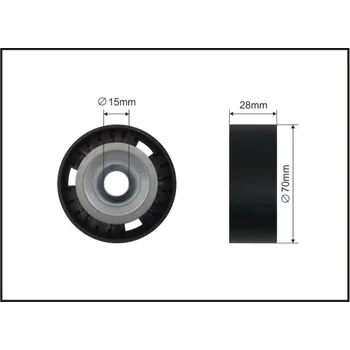Napínací kladka, žebrovaný klínový řemen, 180-87 SC