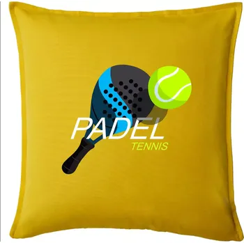 Polštář Padel obrazek barevný - Polštář 50x50 - 50x50 - Pouze potah ( Žlutá )