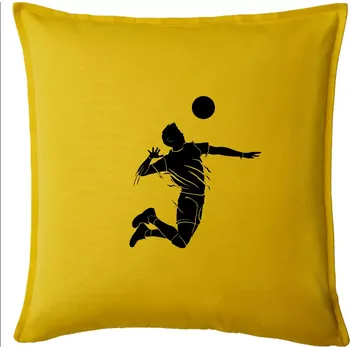 Polštář Volejbal splash jednoduchý - Polštář 50x50 - 50x50 - Pouze potah ( Žlutá )