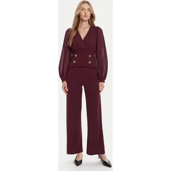 Pánské kalhoty Rinascimento Kalhoty z materiálu CFC0125304003 Bordó Regular Fit XS