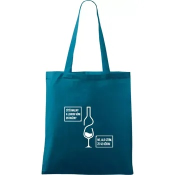 Nákupní taška Cítím, že se ožeru - Taška bavlněná - 42 x 38 cm ( Petrolejová )