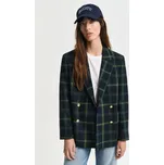 SAKO GANT REG CHECKED SUIT BLAZER EVENING BLUE