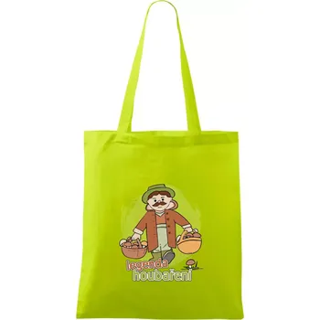 Legenda houbaření - Taška bavlněná - 42 x 38 cm ( Limetková )