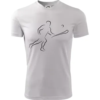 Hurling hráč - Dětské triko sportovní (dresovina) - 158 cm/12 let ( Bílá )