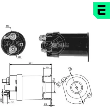 Startér Elektromagnetický spínač, startér, ZM556