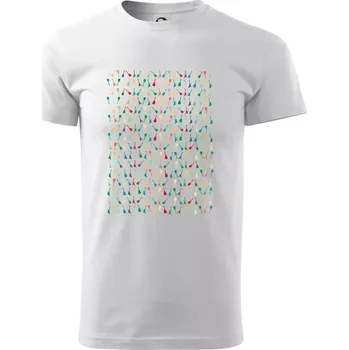 Pánské tričko Kytary celé triko - Triko extra velké (5-8XL) - 7XL ( Bílá )