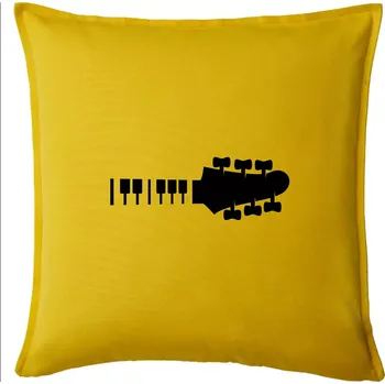 Polštář Klávesy a kytara - Polštář 50x50 - 50x50 - Pouze potah ( Žlutá )
