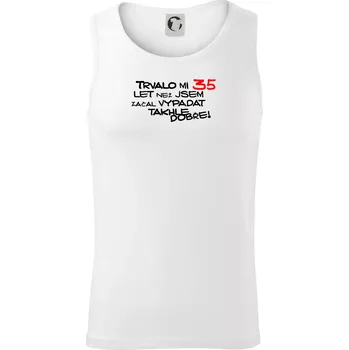 Pánské termoprádlo Trvalo mi 35 let než jsem začal vypadat takhle dobře - Tílko pánské Core - 2XL ( Bílá )