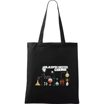 Nejlepší učitel chemie - Taška bavlněná - 42 x 38 cm ( Černá )