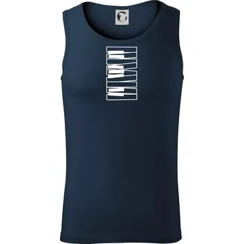 Klávesy svisle - Tílko pánské Core - 2XL ( Námořní modrá (velmi tmavá - téměř černá) )