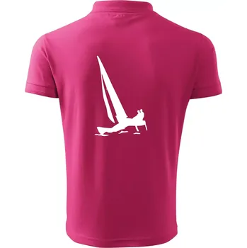 Pánská košile Katamarán 2 osoby - Polokošile pánská Pique Polo 203 - 2XL ( Purpurová )