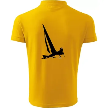 Pánská košile Katamarán 2 osoby - Polokošile pánská Pique Polo 203 - L ( Žlutá )