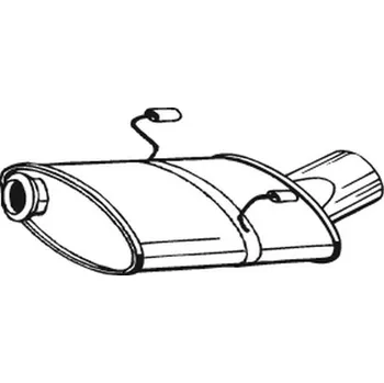 Tlumič výfuku Zadní tlumič výfuku, 190-317