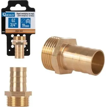 Fitinka Hadičník mosazný 19mm s vnějším závitem 3/4" GEKO