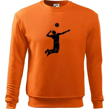 Pánská mikina Volejbal nápřah muž - Mikina Essential pánská - 2XL ( Oranžová )