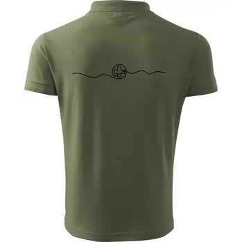 Pánská košile Doktor jedním tahem - Polokošile pánská Pique Polo 203 - 5XL ( Khaki )