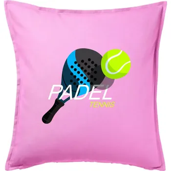 Polštář Padel obrazek barevný - Polštář 50x50 - 50x50 - Pouze potah ( Růžová )