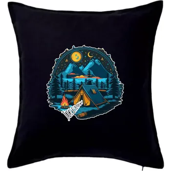 Polštář Jizerky pod stanem - Polštář 50x50 - 50x50 - Pouze potah ( Černá )