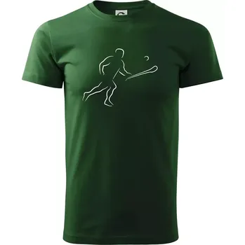 Pánské tričko Hurling hráč - Triko extra velké (5-8XL) - 6XL ( Lahvově zelená )