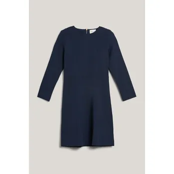 Dámské šaty ŠATY GANT FIT AND FLARE JERSEY DRESS EVENING BLUE