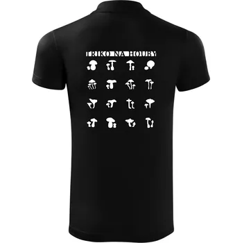 Pánská košile Triko na houby - Polokošile Victory sportovní (dresovina) - S ( Černá )