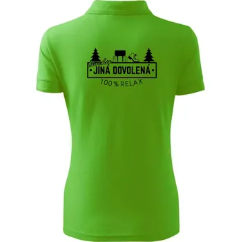 Trochu jiná dovolená batoh - Polokošile dámská Pique Polo - 2XL ( Apple Green )