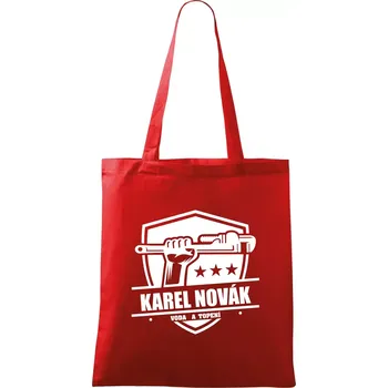 Instalatér umím všechno - Taška bavlněná - 42 x 38 cm ( Červená )
