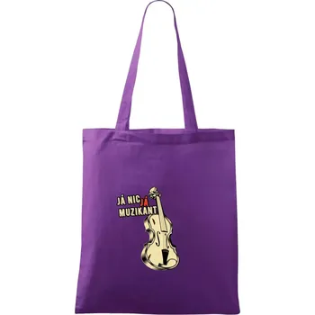 Já nic, já muzikant - Taška bavlněná - 42 x 38 cm ( Fialová )