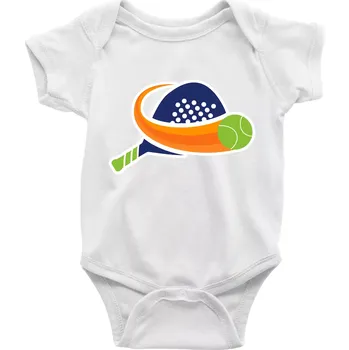 Kojenecký body Padel logo barevné - Body kojenecké s krátkým rukávem - Krátký r. 12-18 měs ( Bílá )