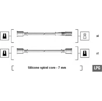 Zapalovací kabel Sada kabelů pro zapalování, 941095000580