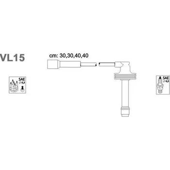 Zapalovací kabel Sada kabelů pro zapalování, VL15