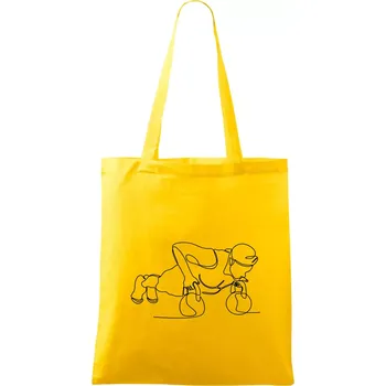 Kitebell posilování jedním tahem - Taška bavlněná - 42 x 38 cm ( Žlutá )