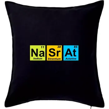 Polštář Barevná tabulka nasrat - Polštář 50x50 - 50x50 - Pouze potah ( Černá )