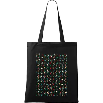 Nákupní taška Kytary celé triko - Taška bavlněná - 42 x 38 cm ( Černá )