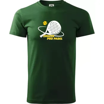 Zrozen pro padel - Triko extra velké (5-8XL) - 6XL ( Lahvově zelená )