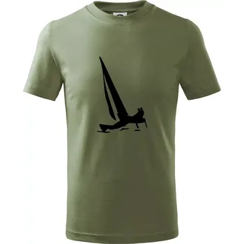 Chlapecké oblečení Katamarán 2 osoby - Tričko dětské bavlněné - 122 cm/6 let ( Khaki )