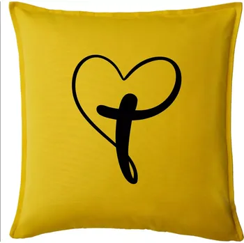 Polštář Jesus srdce - Polštář 50x50 - 50x50 - Pouze potah ( Žlutá )
