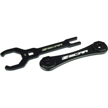 Nářadí na motocykly SCAR závodní klíč do služby předních závěsů KAYABA KYB 49mm barva černá (SCAR závodní klíč do služby předních závěsů KAYABA KYB 49mm barva černá)