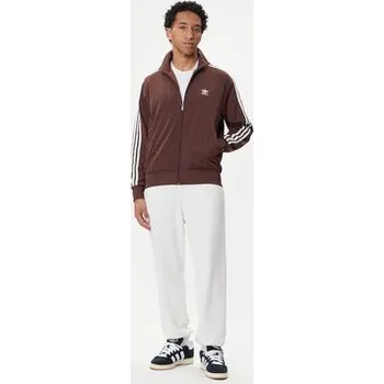 Dámská mikina adidas Mikina adicolor Classics Firebird KA0459 Hnědá Loose Fit XXL