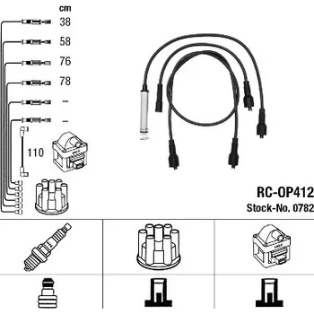 Zapalovací kabel Sada kabelů pro zapalování, 0782